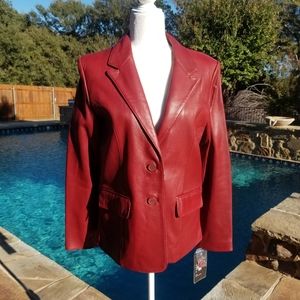 NWT United Face Leather Jacket